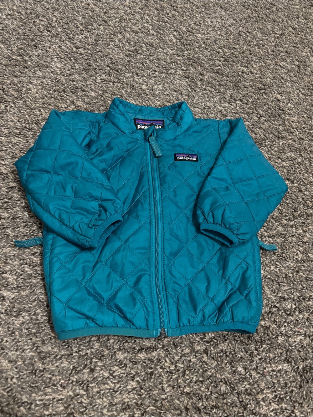 Patagonia baby puffer coat 6M unisex pockets lightweight fall winter snow jacket